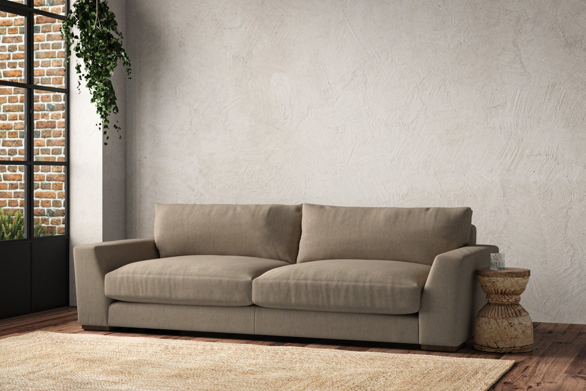 Guddu Grand Sofa - Brera Linen Pebble