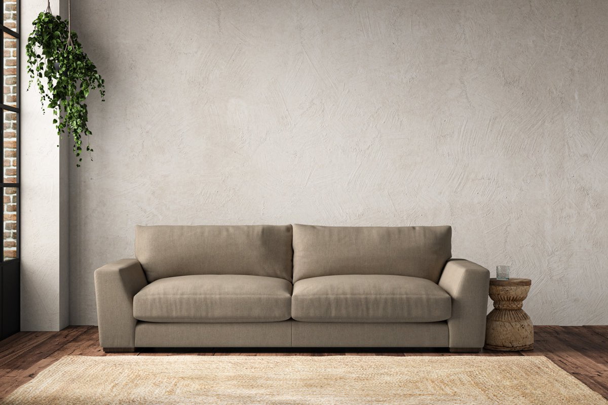 Guddu Grand Sofa - Brera Linen Pebble