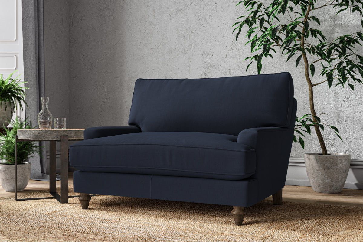 Marri Love Seat - Brera Linen Indigo