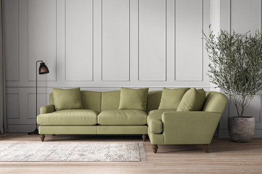 Deni Large Right Hand Corner Sofa - Brera Linen Sage