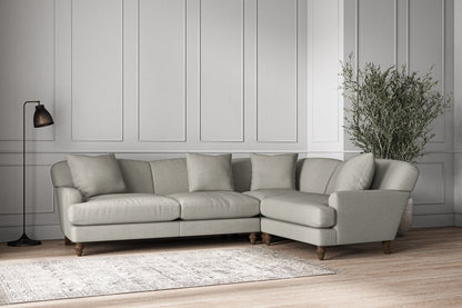 Deni Large Right Hand Corner Sofa - Brera Linen Smoke
