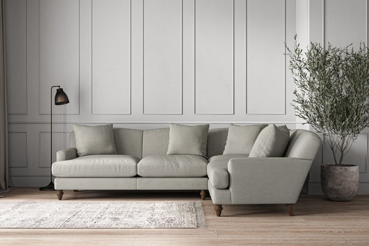 Deni Large Right Hand Corner Sofa - Brera Linen Smoke