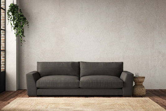 Guddu Grand Sofa - Brera Linen Granite