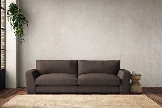 Guddu Grand Sofa - Recycled Cotton Mocha
