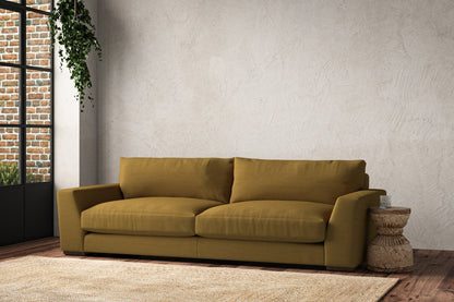 Guddu Grand Sofa - Recycled Cotton Ochre