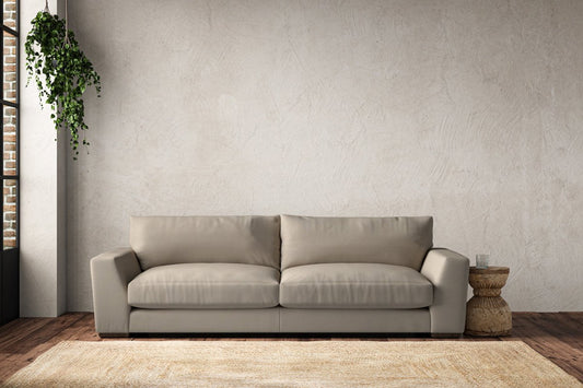 Guddu Grand Sofa - Recycled Cotton Stone