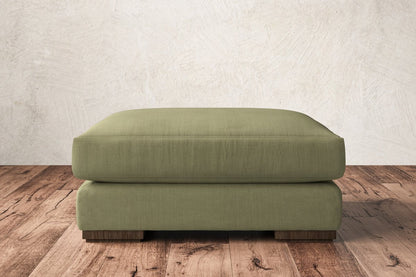 Guddu Large Footstool - Brera Linen Sage
