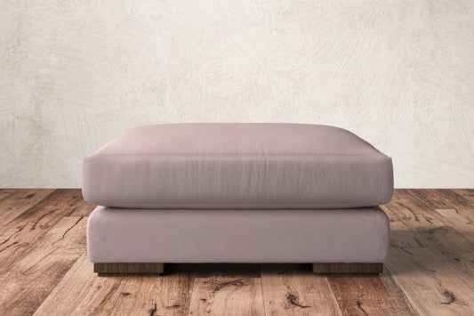 Guddu Large Footstool - Recycled Cotton Lavender