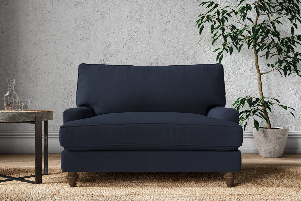 Marri Love Seat - Brera Linen Indigo