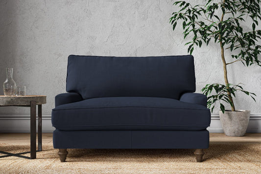 Marri Love Seat - Brera Linen Indigo