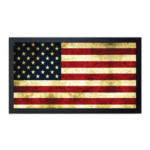 BAR SERVICE MAT - AMERICAN FLAG- COLOR OPTIONS - 17.25 X 10