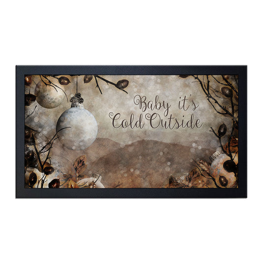 Bar Service Mat - Baby It's Cold Outside - 17.25 x 10